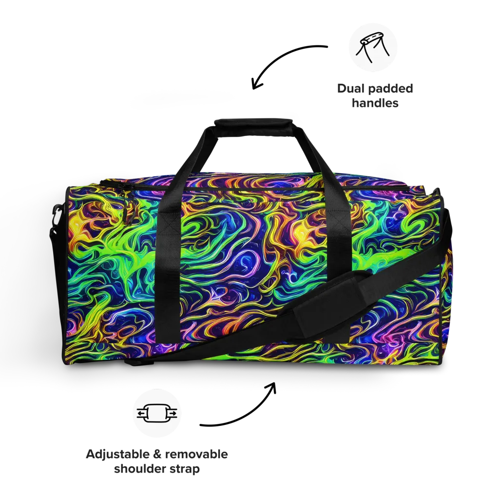 Acid Wave on Duffle Bag — Front