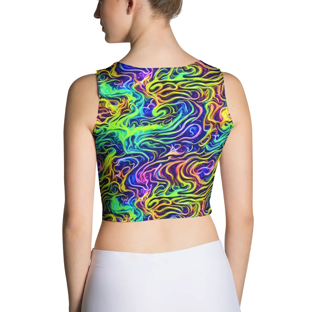 Acid Wave on Crop Top — Back