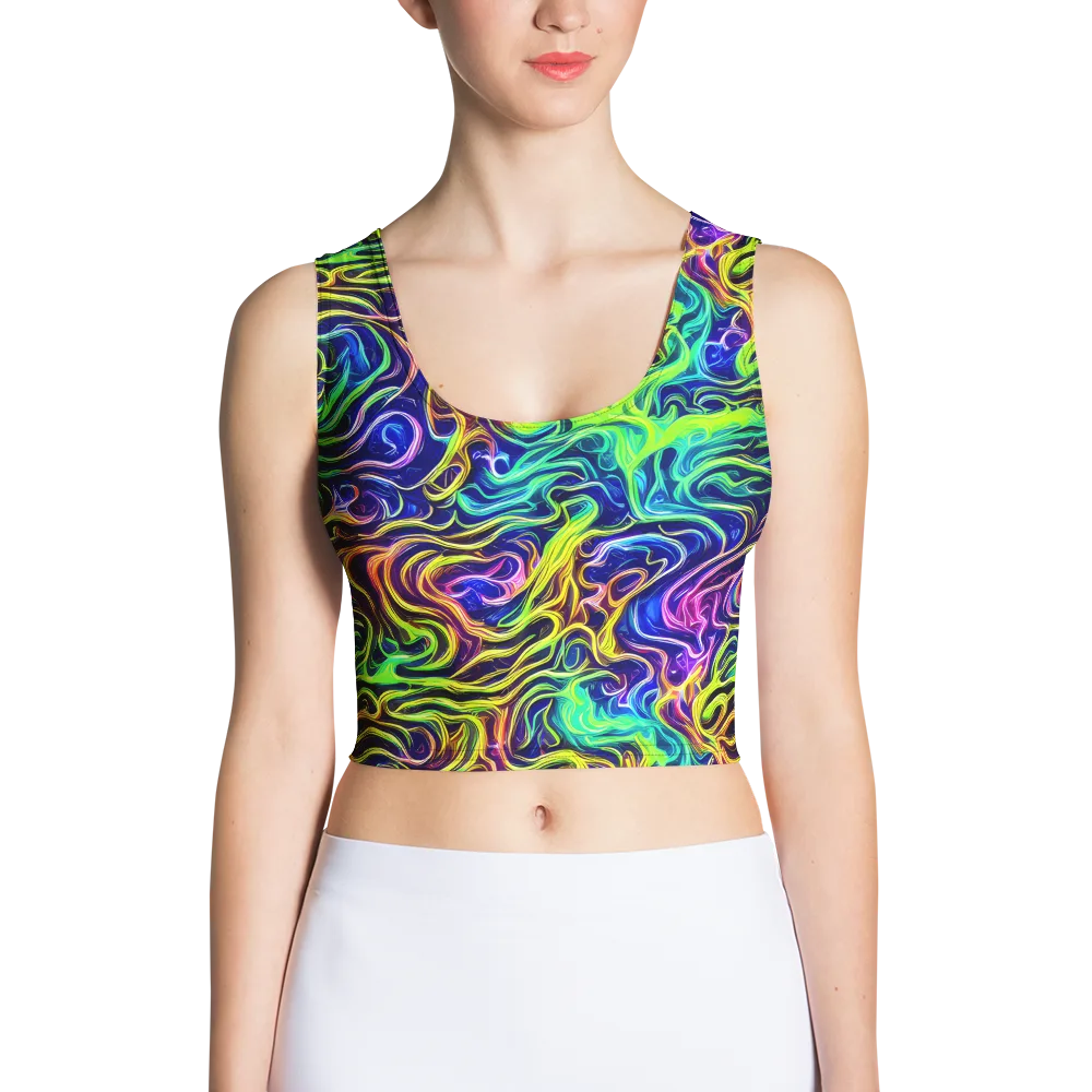 Acid Wave on Crop Top — Front