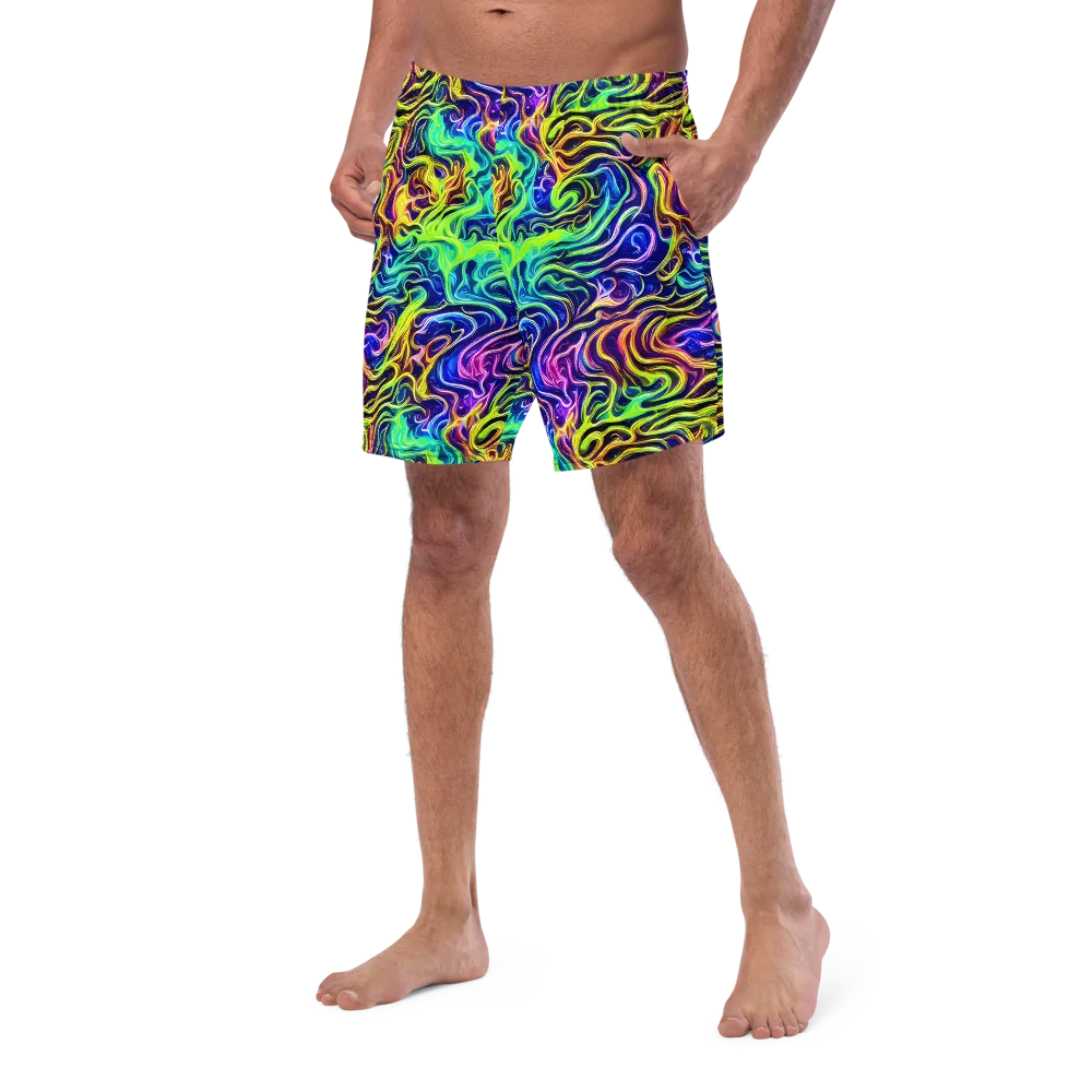Acid Wave on Swim Trunks — Left Front