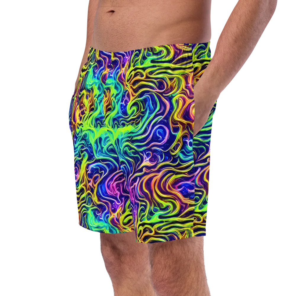 Acid Wave on Swim Trunks — Left Front