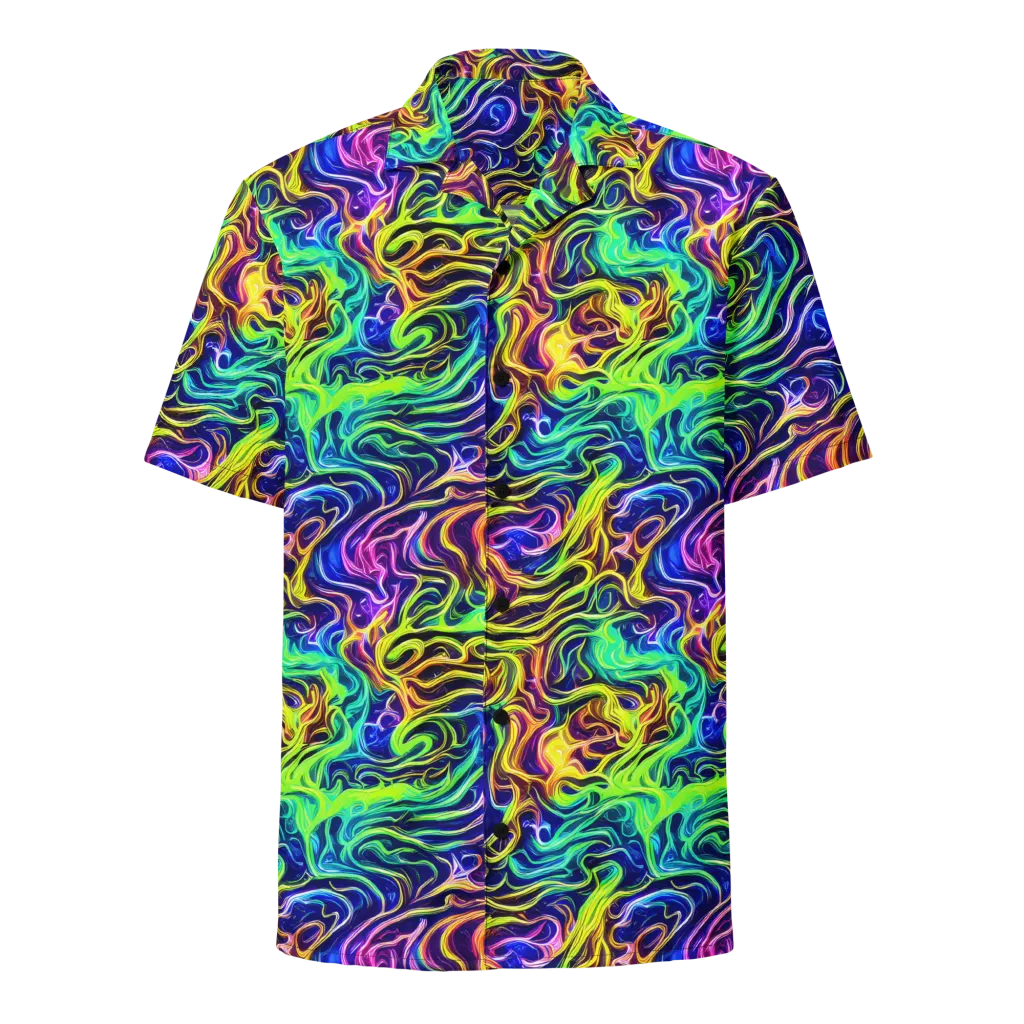 Acid Wave on Button Shirt — Front