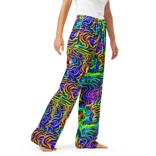 Acid Wave on a Women's Pajama Pants