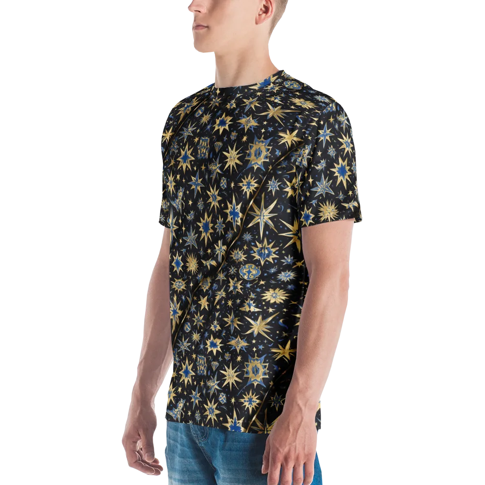Celestial Gild on Men's Crew Neck T-Shirt — Left