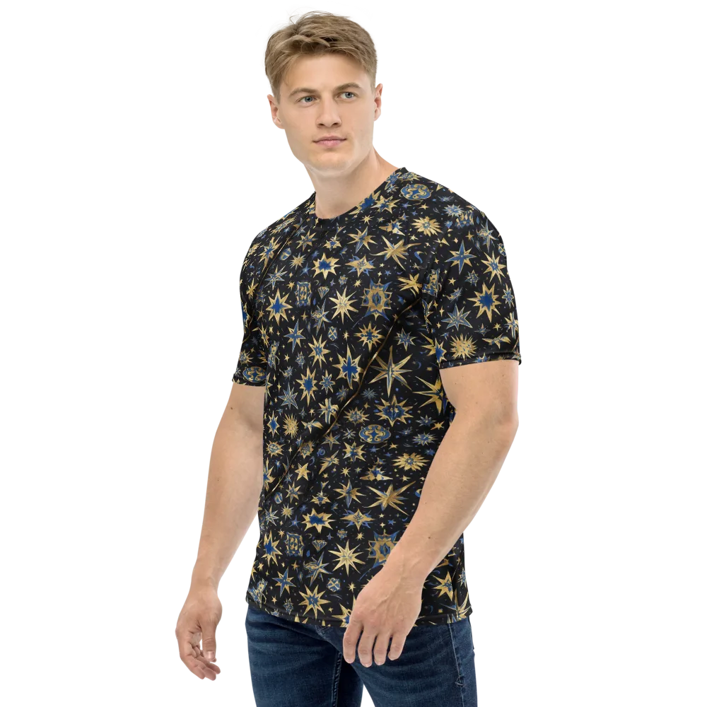 Celestial Gild on Men's Crew Neck T-Shirt — Left