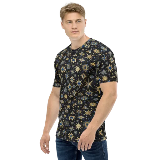 Celestial Gild on a Men's Crew Neck T-Shirt