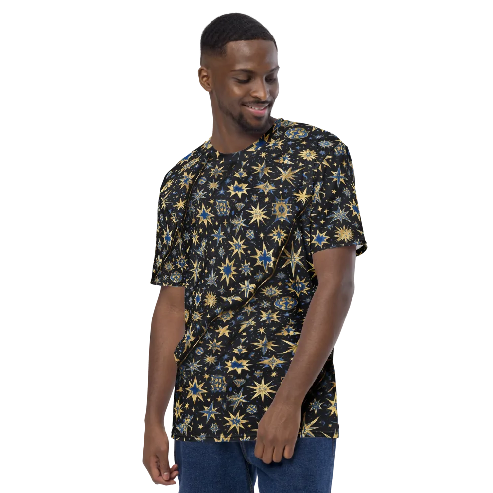 Celestial Gild on Men's Crew Neck T-Shirt — Left