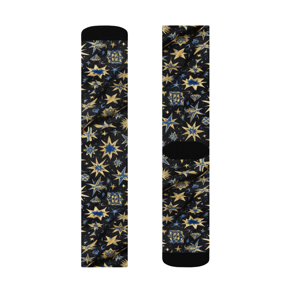 Celestial Gild on Socks — Right Sock