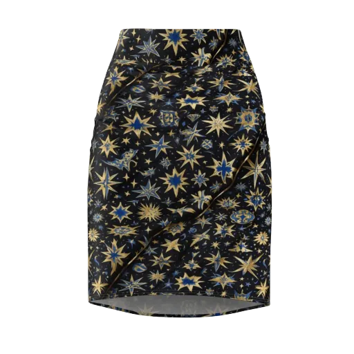Celestial Gild on a Pencil Skirt