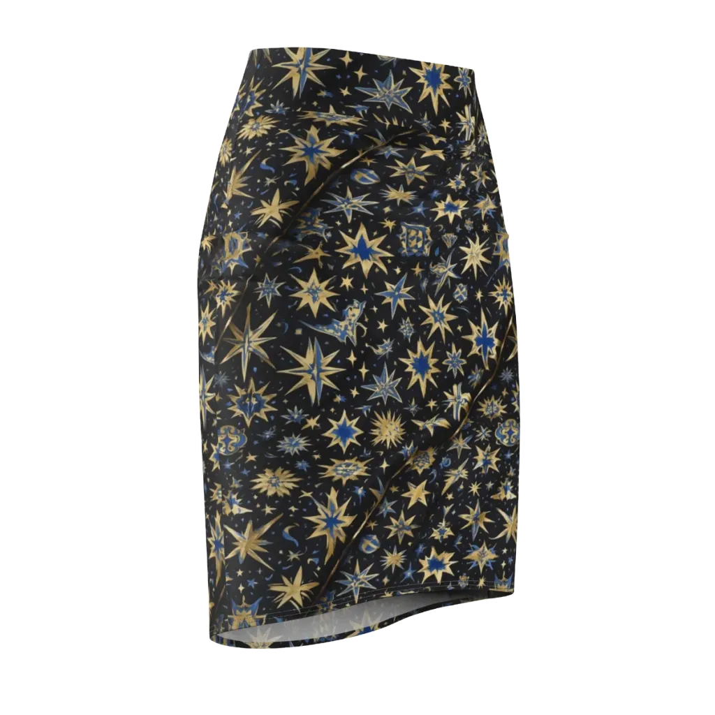 Celestial Gild on Pencil Skirt — Front Side