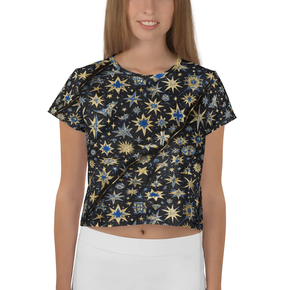 Celestial Gild on Crop Tee — Front
