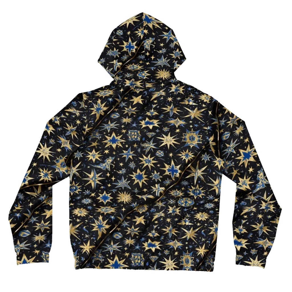Celestial Gild on Women's Full-Zip Hoodie — Back