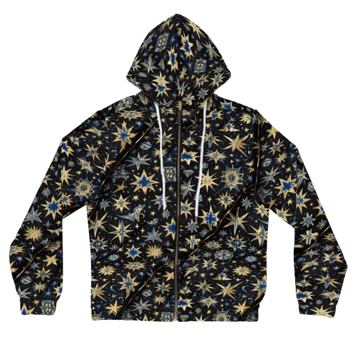Celestial Gild on a Women's Full-Zip Hoodie