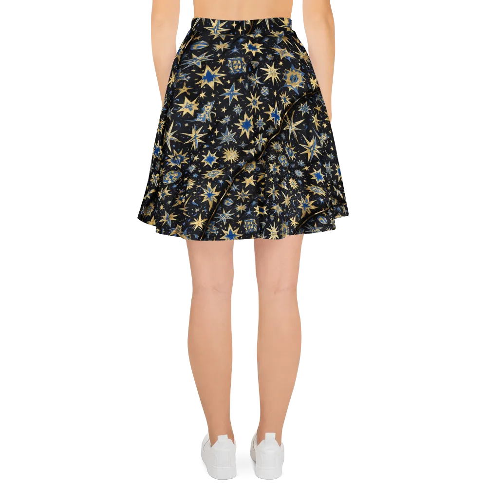 Celestial Gild on Skater Skirt — Back