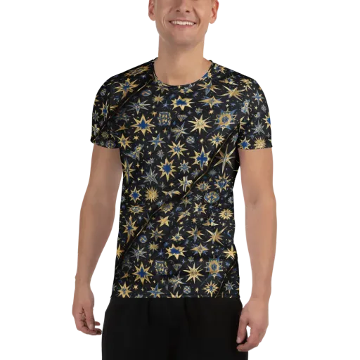 Celestial Gild on a Men's Athletic T-Shirt