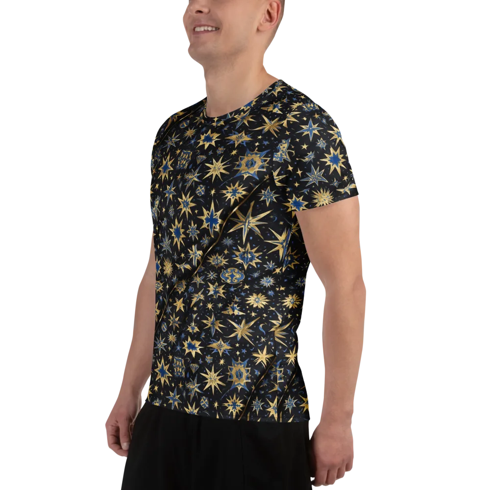Celestial Gild on Men's Athletic T-Shirt — Left