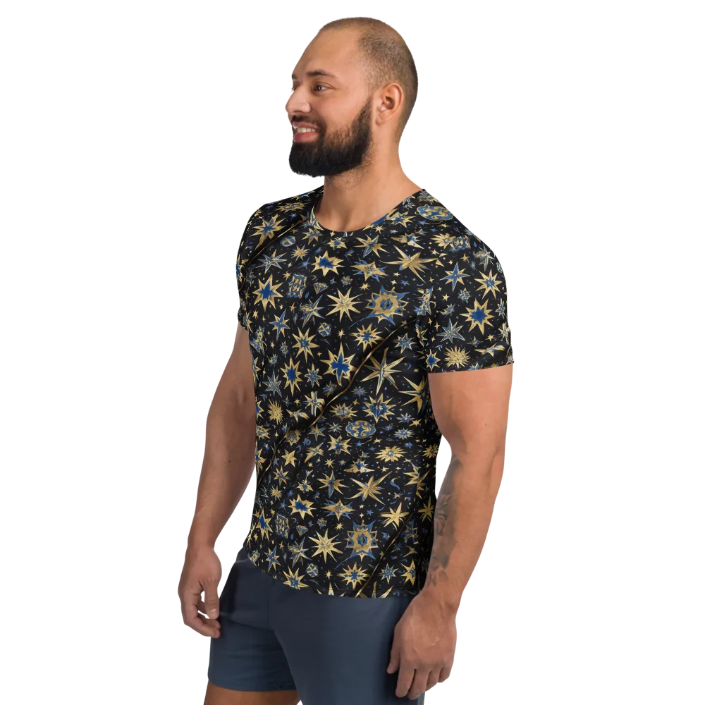 Celestial Gild on Men's Athletic T-Shirt — Left