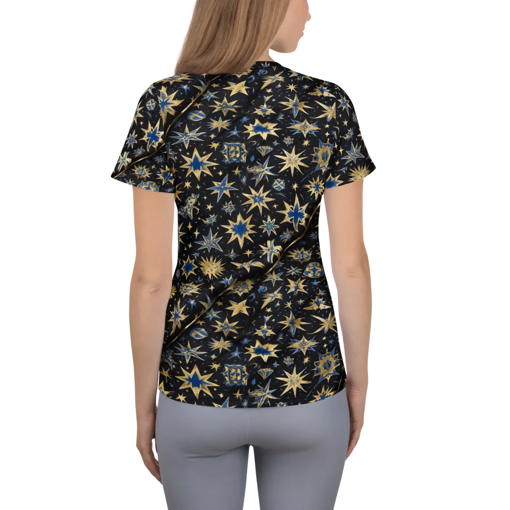 Celestial Gild on Women's Athletic T-Shirt — Back