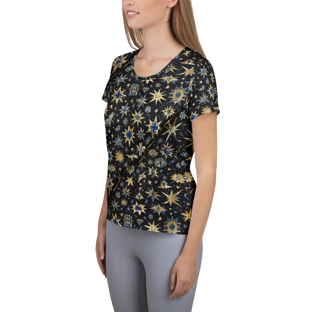 Celestial Gild on Women's Athletic T-Shirt — Left