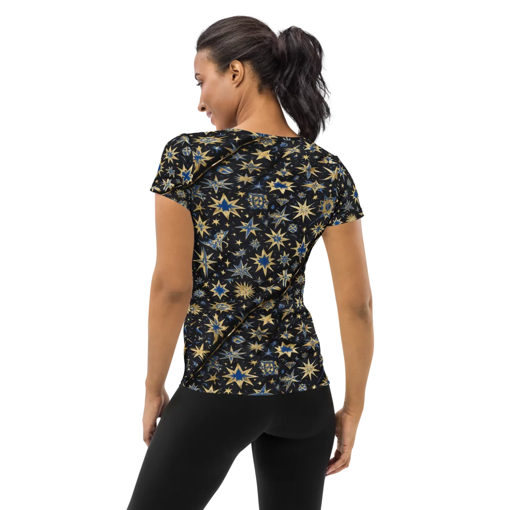 Celestial Gild on Women's Athletic T-Shirt — Back
