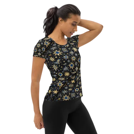 Celestial Gild on a Women's Athletic T-Shirt