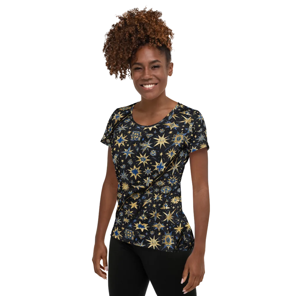 Celestial Gild on Women's Athletic T-Shirt — Left