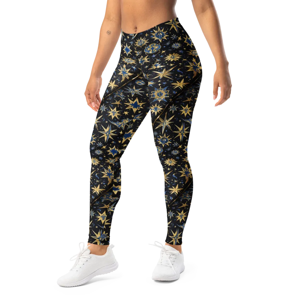 Celestial Gild on Leggings — Left Front