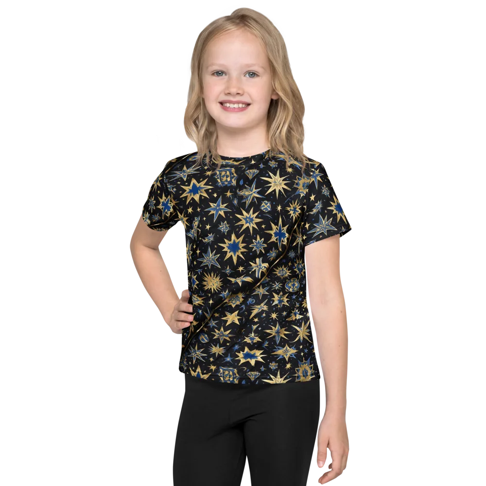 Celestial Gild on Kids Crew Neck T-Shirt — Front