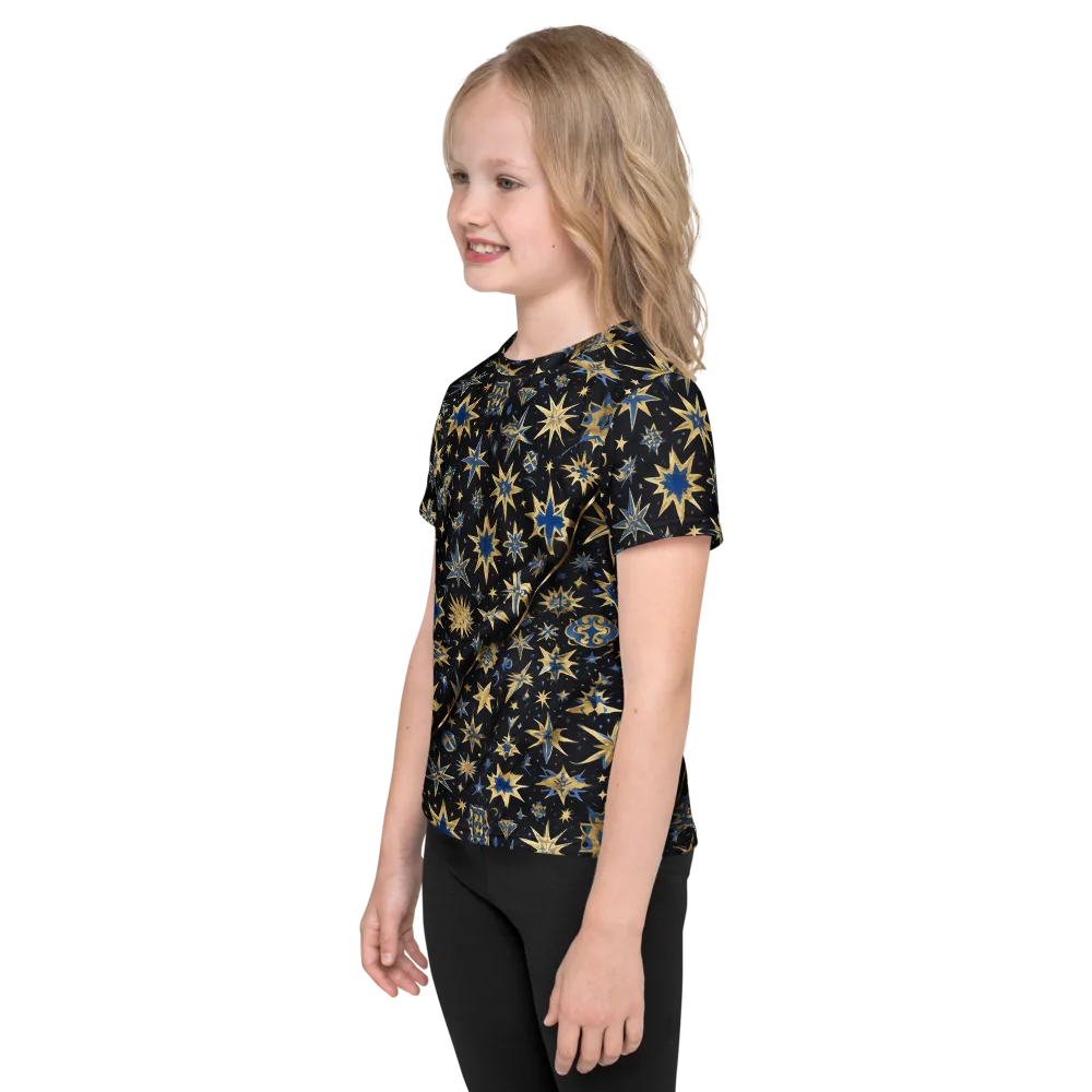 Celestial Gild on Kids Crew Neck T-Shirt — Left