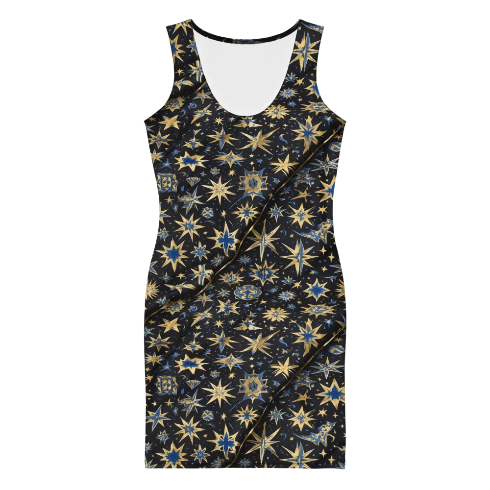 Celestial Gild on Bodycon Dress — Front