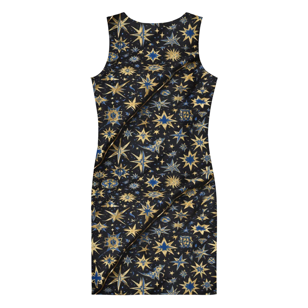 Celestial Gild on Bodycon Dress — Back