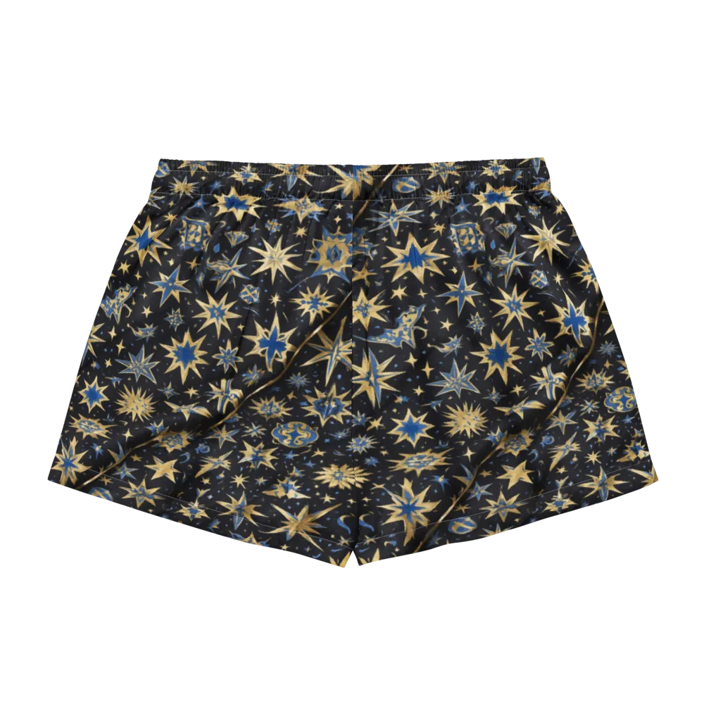 Celestial Gild on Women's Pajama Shorts — Back