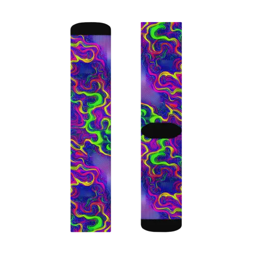 Electric Ribbons on a Socks