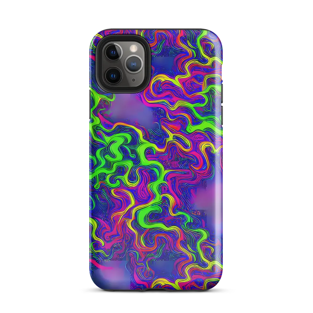 Electric Ribbons on Tough Case for iPhone® — Front