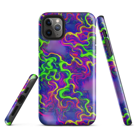 Electric Ribbons on a Tough Case for iPhone®