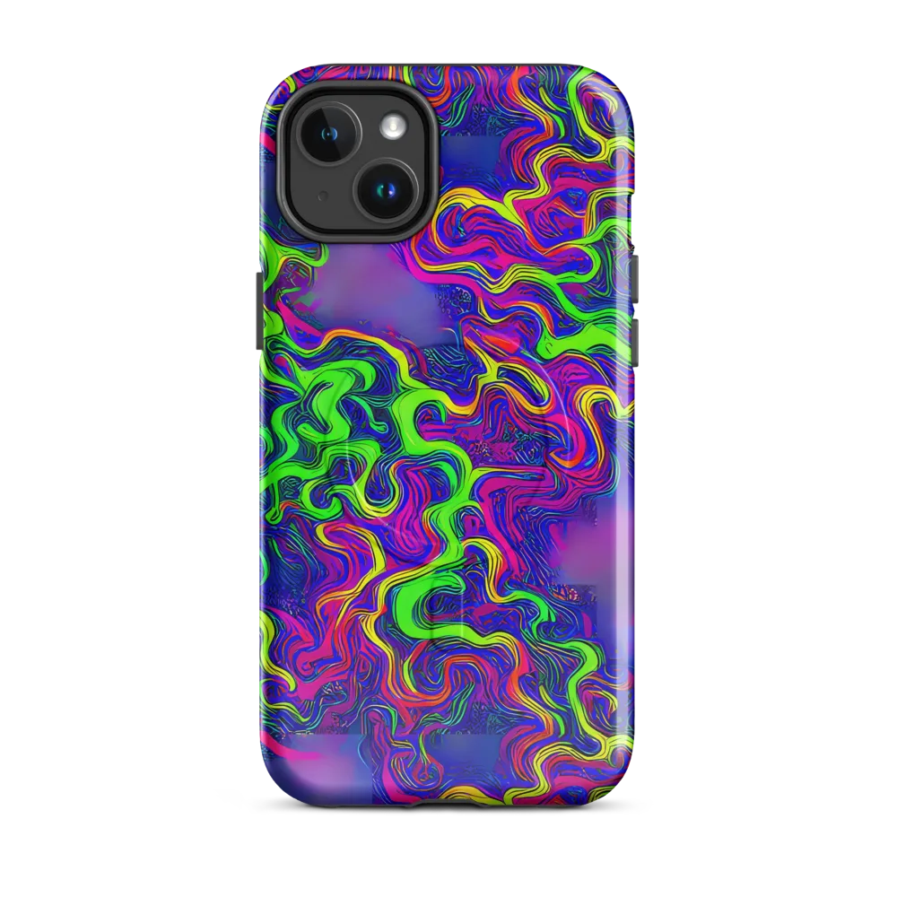 Electric Ribbons on MagSafe Tough Case for iPhone® — Front