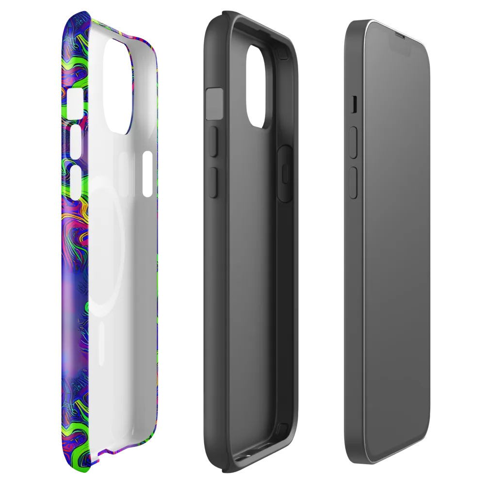 Electric Ribbons on MagSafe Tough Case for iPhone® — Front