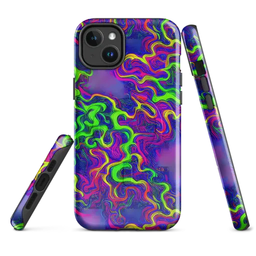 Electric Ribbons on a MagSafe Tough Case for iPhone®