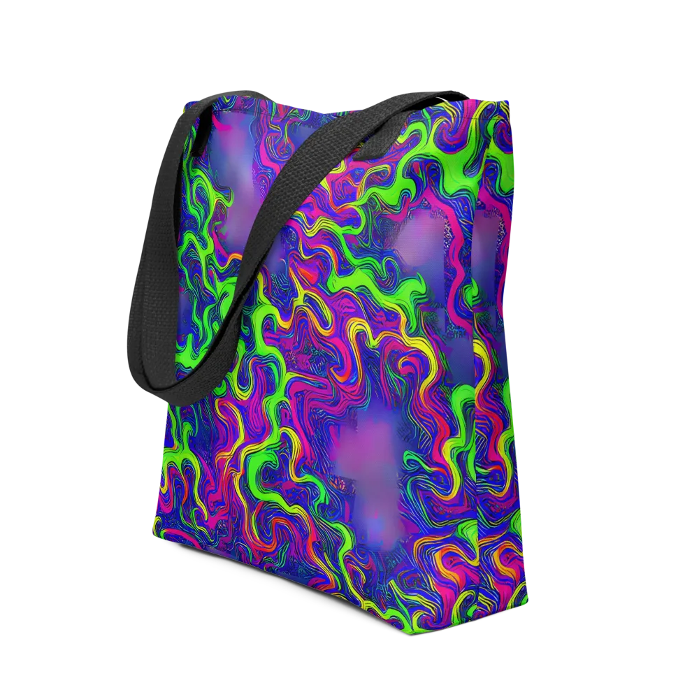 Electric Ribbons on Tote Bag — Front