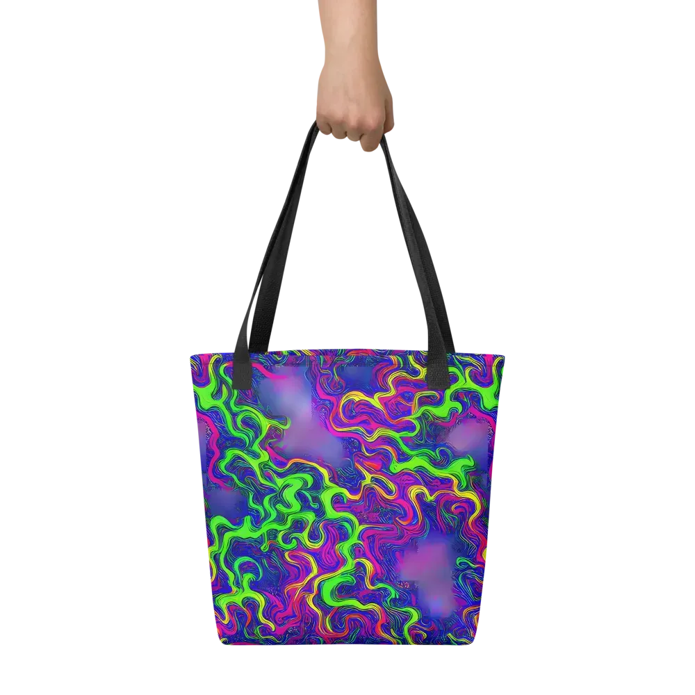 Electric Ribbons on Tote Bag — Front