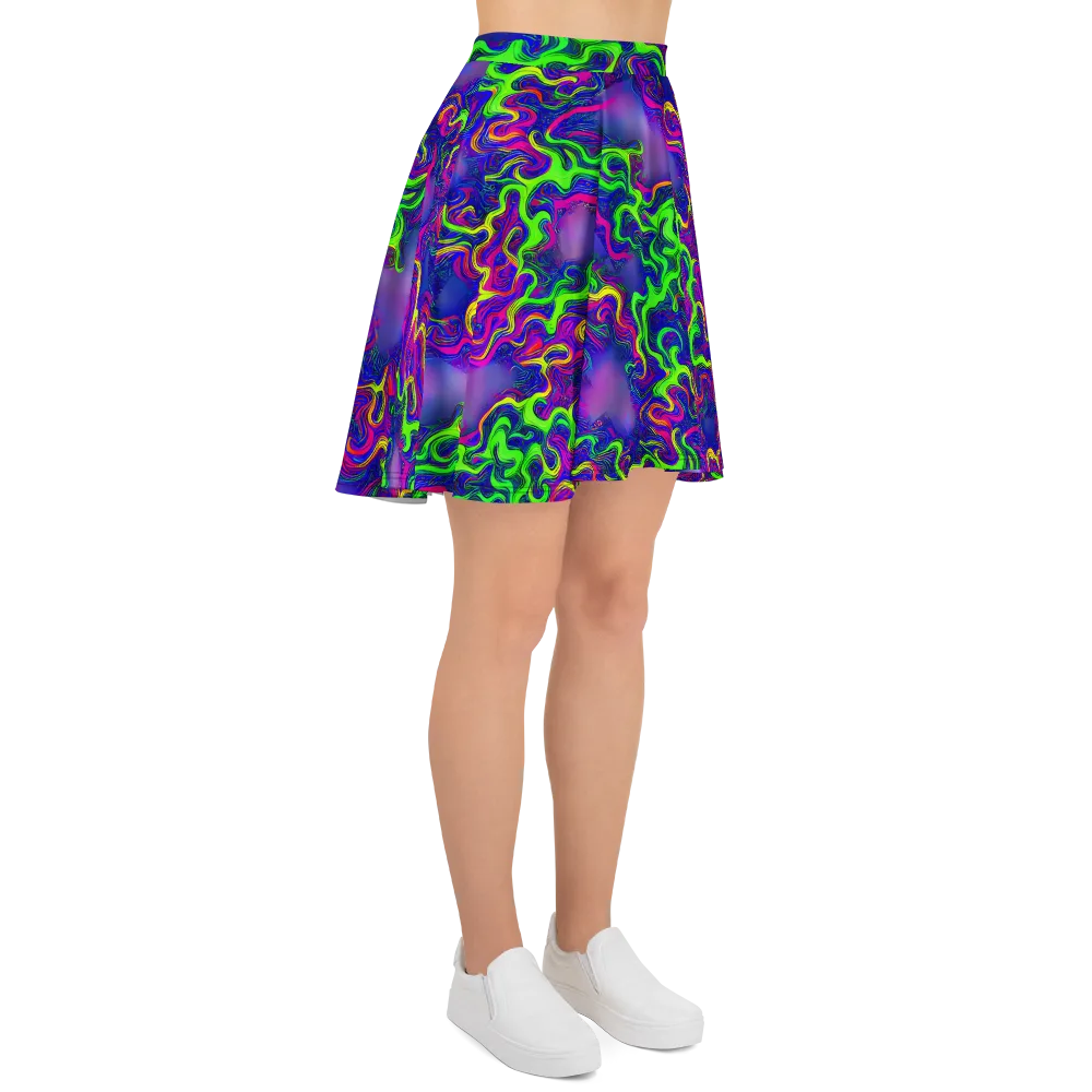 Electric Ribbons on Skater Skirt — Right