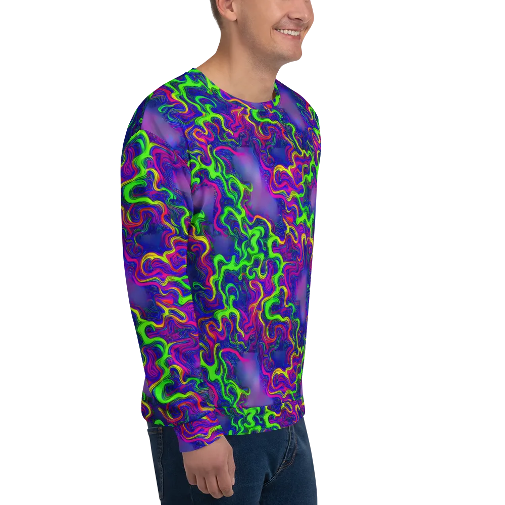 Electric Ribbons on Sweatshirt — Right Front