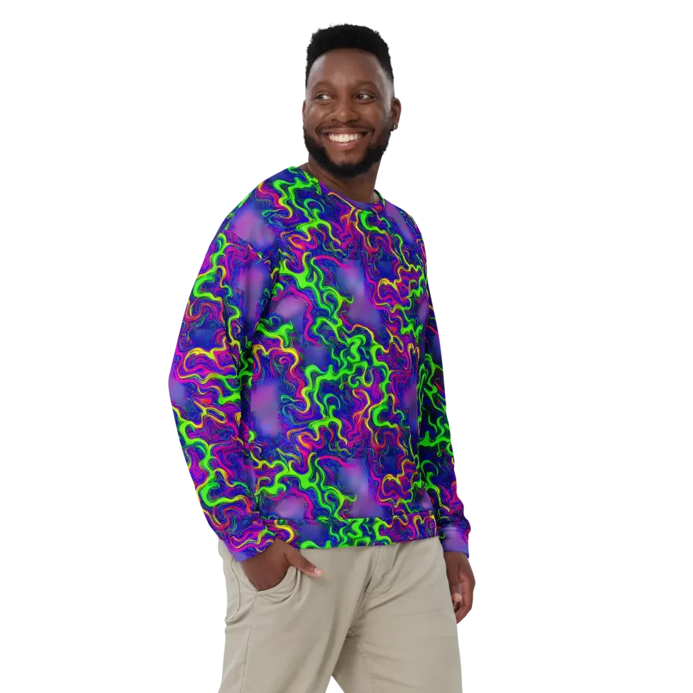 Electric Ribbons on Sweatshirt — Front