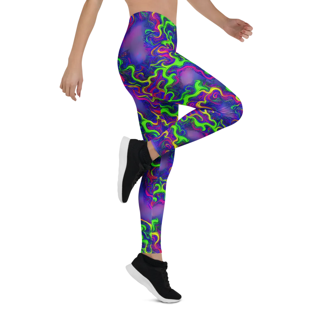 Electric Ribbons on Leggings — Right