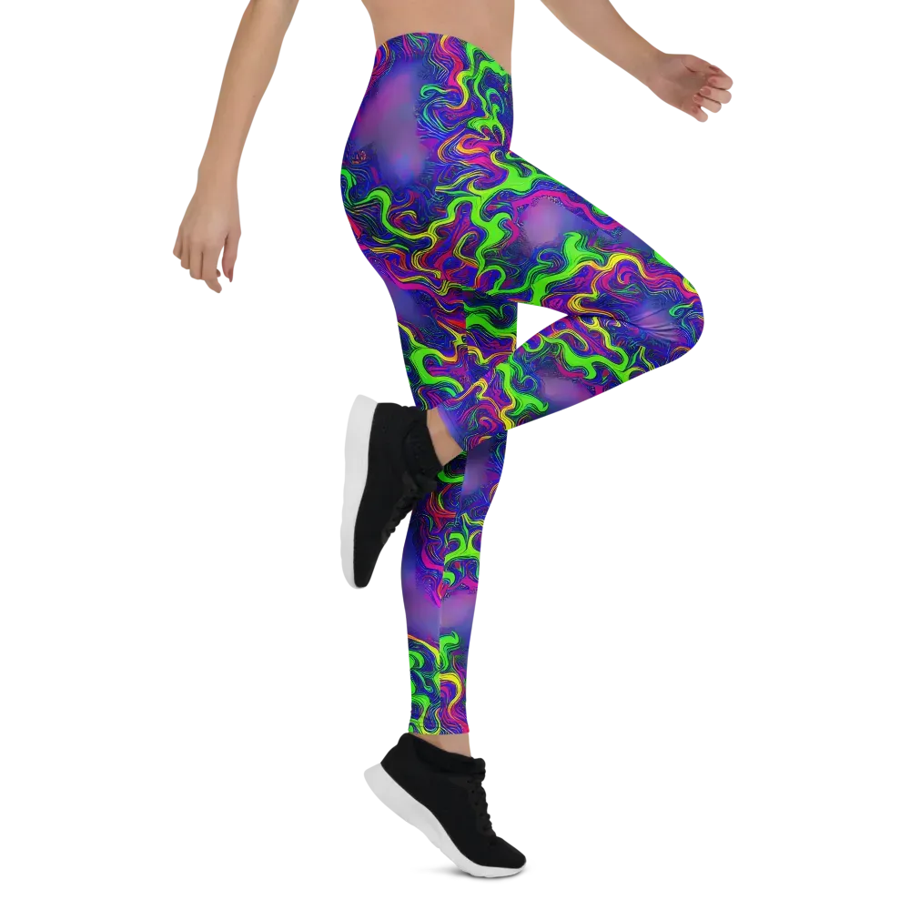 Electric Ribbons on Leggings — Right
