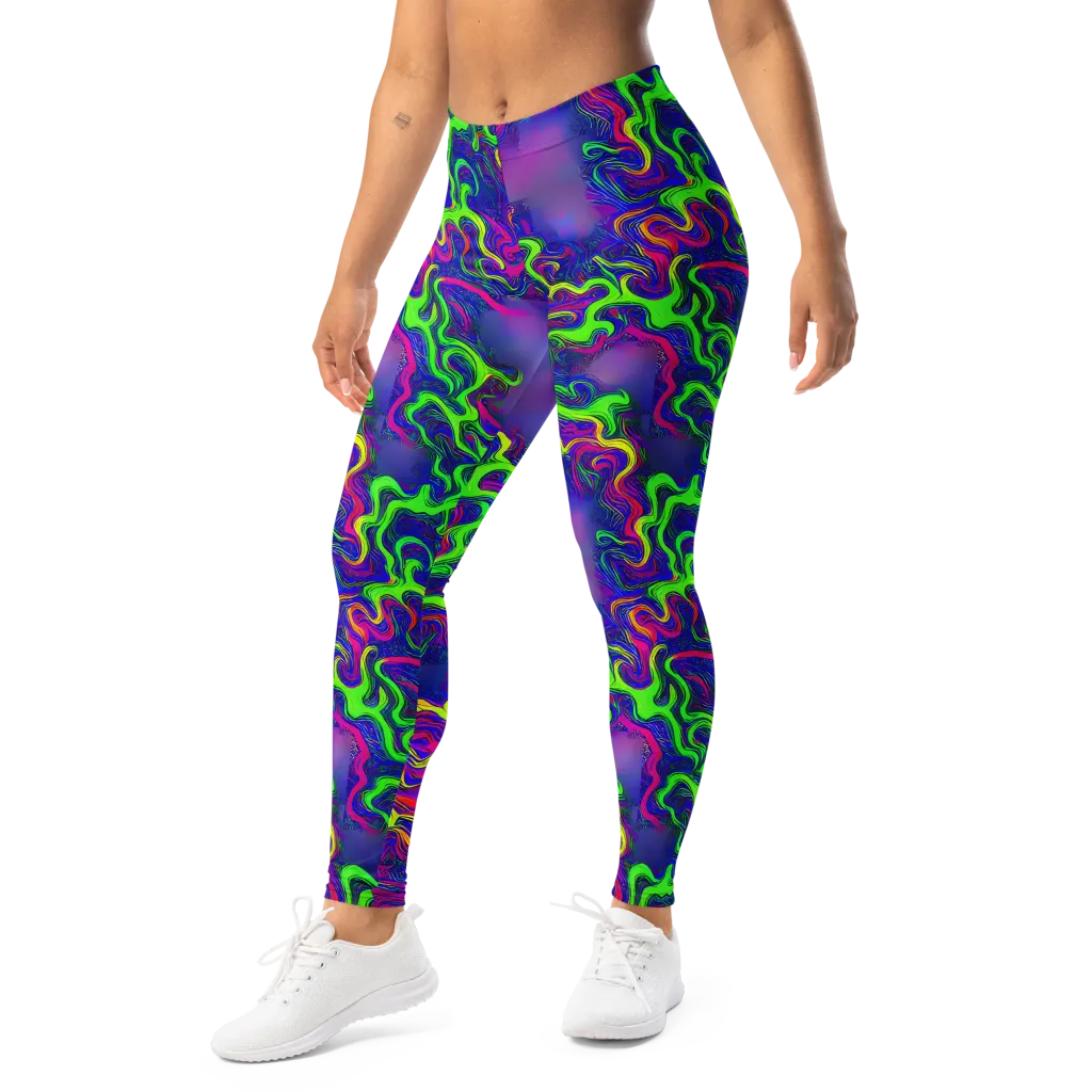 Electric Ribbons on Leggings — Left Front