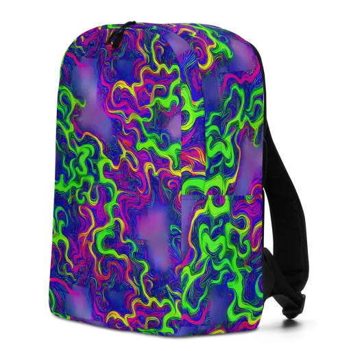 Electric Ribbons on a Minimalist Backpack