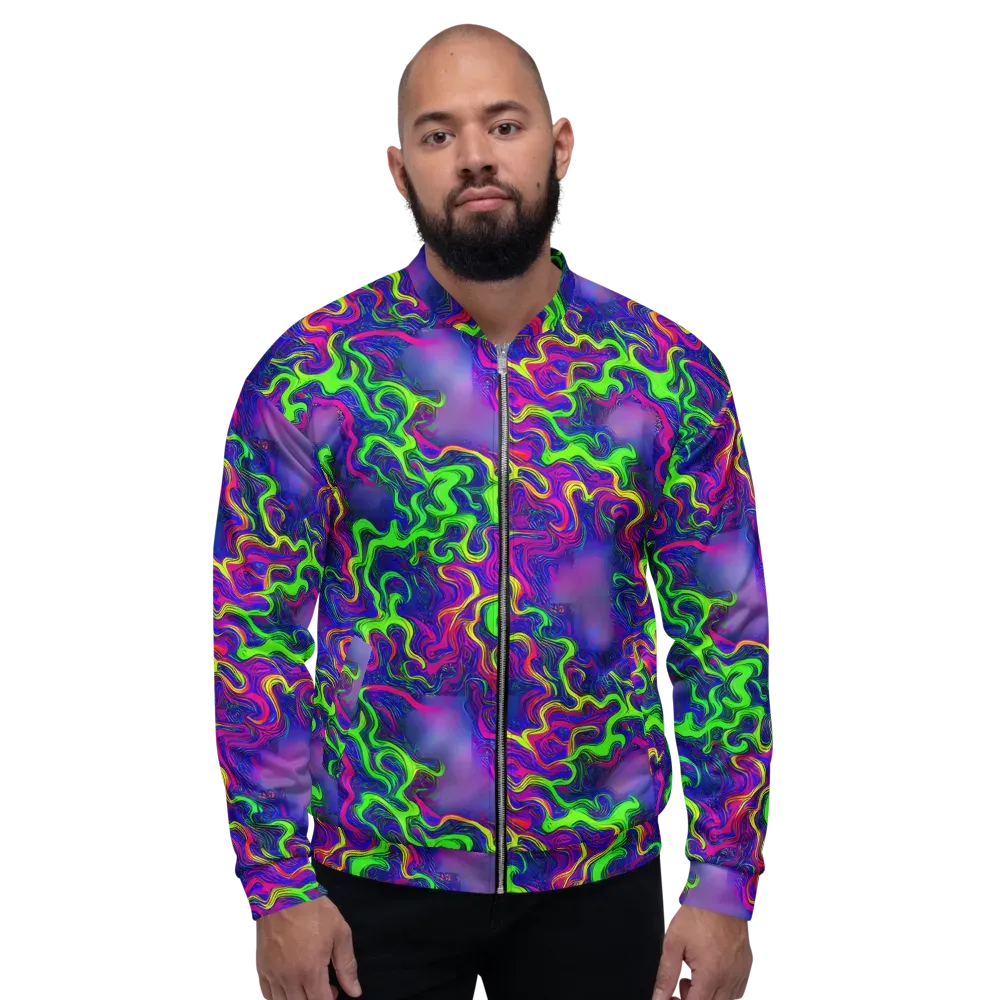 Electric Ribbons on Bomber Jacket — Front
