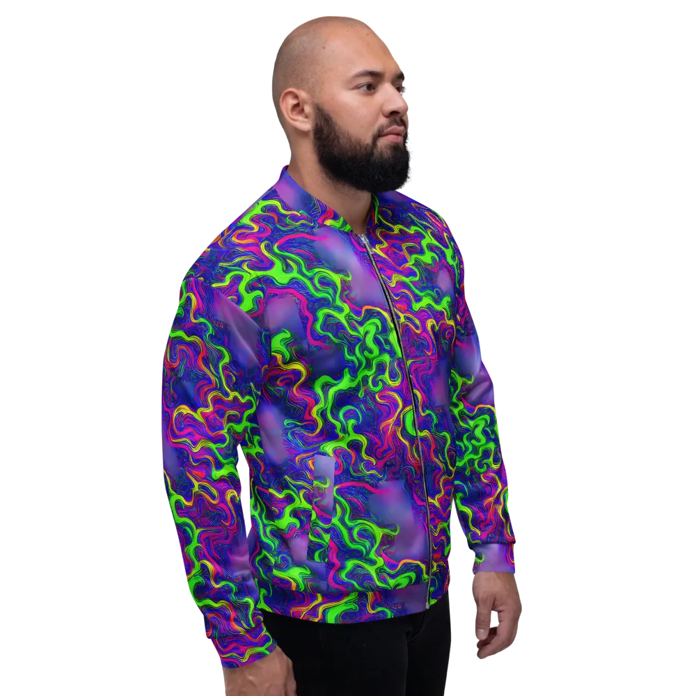 Electric Ribbons on Bomber Jacket — Right
