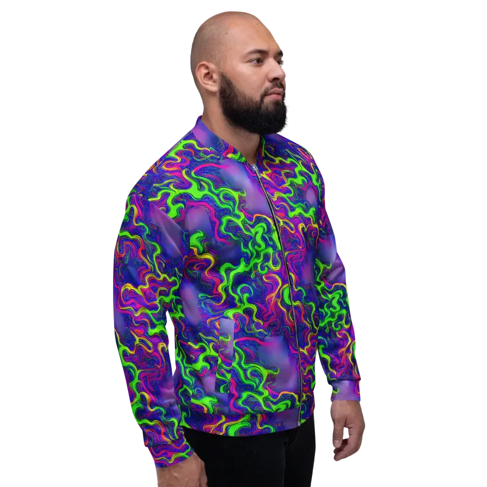 Electric Ribbons on Bomber Jacket — Right